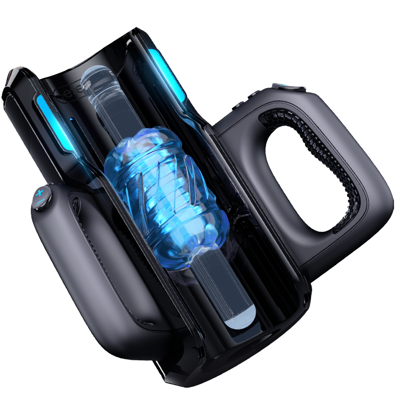 Leten Cannon King Pro High-speed Motor Thrusting Masturbator Cup with Phone Holder